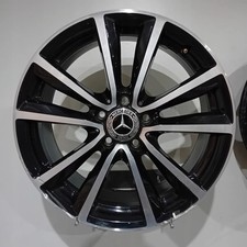 1x Alufelge 18 Zoll 7.5" 5x112 52ET Glanz Schwarz A2464010600 Mercedes-Benz