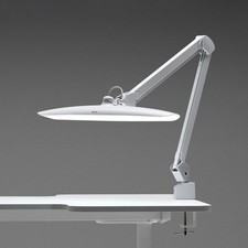   Shadowless Eye-Caring Dimmable LED Lamp with Desk Clamp and Adjustable Arm