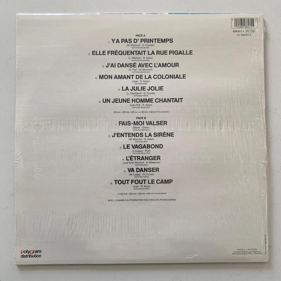 Edith Piaf – Volume 2 - Brand New & Sealed France MONO Vinyl LP - 8266171 - Image 2 of 2