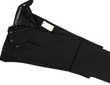NEW Giorgio Armani Black Label Dress Pants US 30 e 46 Black Pleated Front