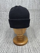ROTOTO Bulky Watch Cap Beanie, ONE SIZE, Ribbed Black, Knitted Wool, Japan