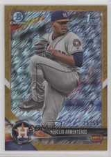 2018 Bowman Chrome Prospects Gold Shimmer Refractor 15/50 Rogelio Armenteros 1l2