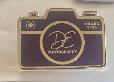 DE PHOTOGRAPHY 2026 MILAN-CORTINA OLYMPIC MEDIA PIN