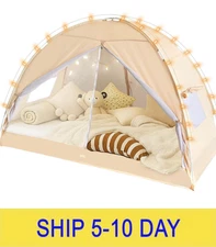 LEEDOR Bed Canopy for Kids/Adults,Mosquito Net & Privacy Tent 2-in-1 Bed Tent, M