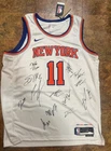 2025-26 NEW YORK KNICKS Team Signed Nike Basketball Jersey 13+ KAT,BRIDGES JSA
