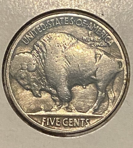 1930 P Buffalo Nickel Doubled Die Reverse Very Fine - Extremely Fine