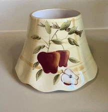 NEW Home Interiors and Gifts Homco Apples Candle Shade NOS
