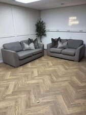 Grey DFS Formal Back 3 and 2 Seater Sofa Set - Delivery Available