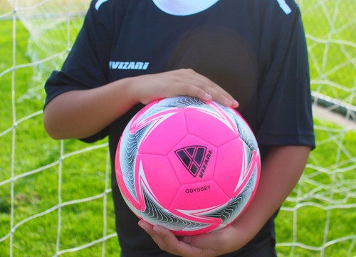 Vizari Pink Soccer Ball Size 5 Durable High Visibility for Training and Play - Picture 3 of 6