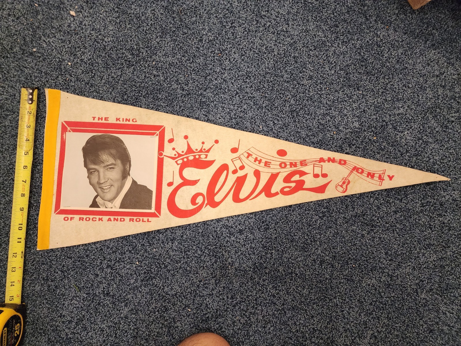 Elvis Presley " I Love Elvis "Picture Photo Felt pennant 