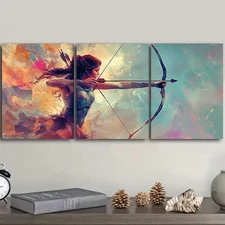 3pcs  an archer  Wall Art Canvas Unframed/Framed
