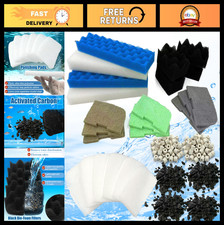 29PCS Bio Foam Filter Media Set for Fluval 406/407 - Activated Carbon, Ammonia