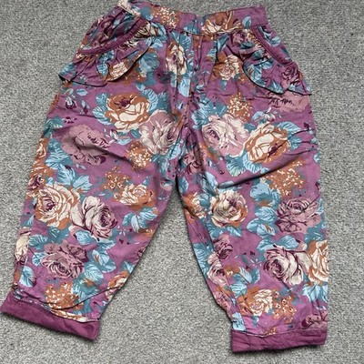 ABC Club Vintage Baby 90er Blumendruck Ballonhose Hose Alter 9-12 Monate