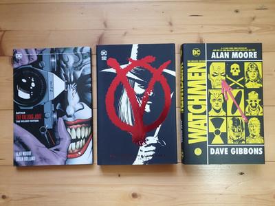 Alan Moore Delux Hardcover Set Lot Killing Joke, Watchmen, V for Vendetta