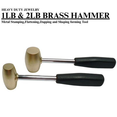 Messingkopfhammer 1 Pfund & 2 Pfund Metall Abflachen, Stanzen, Tappen & Formen Formen Formen