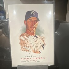 2007 Topps Allen & Ginter's Andy Pettitte #251 New York Yankees Baseball Card