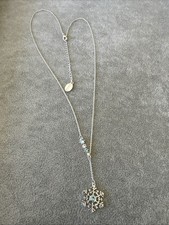 Disney Parks Frozen Silver Snowflake Necklace