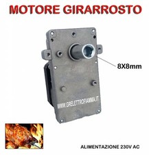 MOTORE MOTORIDUTTORE GIRARROSTO 28W 2 - 2.5RPM P.8X8 ATOM MASTER
