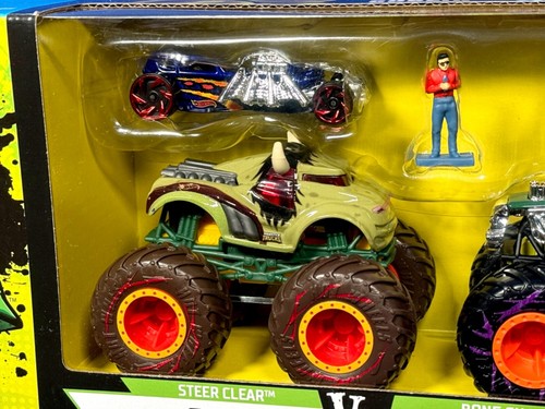DOUBLE DESTRUCTION Hot Wheels ROARIN' RUMBLE Monster Trucks OGRE vs GOBLIN Track - Picture 5 of 8