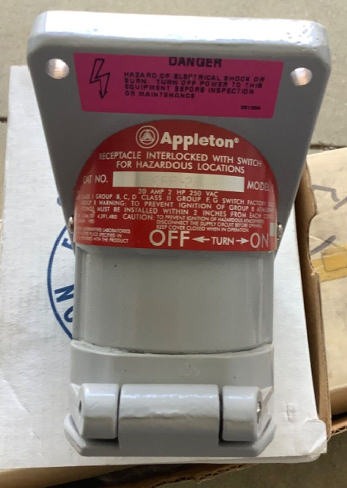 Appleton CPR23, 20 Amp Explosion Proof Receptacle | eBay