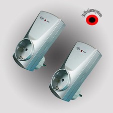 2 Stück Funk-Steckdose ELRO 3500 Watt selbstlernend Funkschalter Funk Schalter 