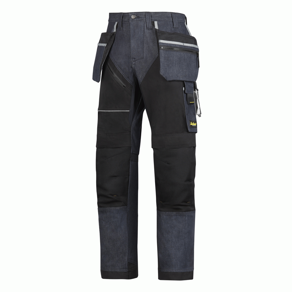 Snickers 6204 Holster Pockets RuffWork Denim Work Trousers UK