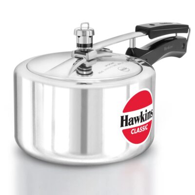 Hawkins Classic 3.2Qt/3L Pressure Cooker Wide Mouth Aluminium Super Fast Cooking