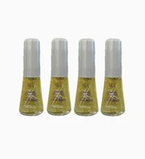 CoverGirl sparkling nail topcoat Q210 gold standard 0.33oz - 4 PACK