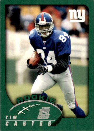 2002 Topps Tim Carter Rookie New York Giants #348 NFL Football Sports Card - Picture 1 of 2