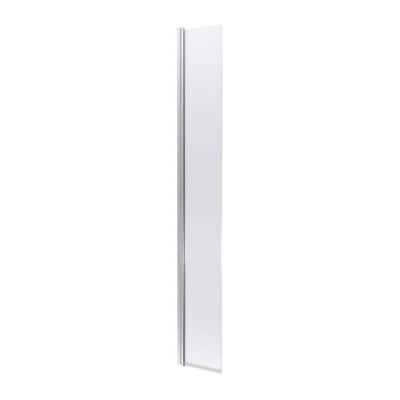 Nuie 300mm Hinged Wetroom Flipper Return Screen Polished Chrome Modern Bathroom