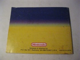 Superspike V' Ball World Cup Nintendo NES instruction manual only 