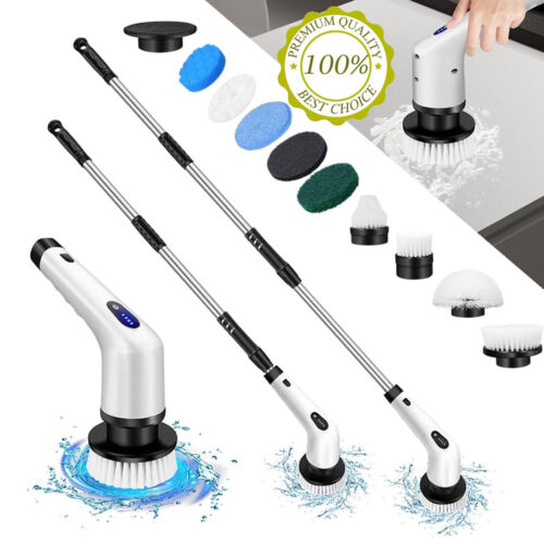 Electric Cleaning Brush for Bathroom Floor Scrubber Tiles Home Clean Cordless