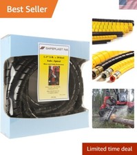 High-Performance 1.25" OD Safeplast Spiral Wrap, 6 x 20' Pre-Cut Hose Protectors