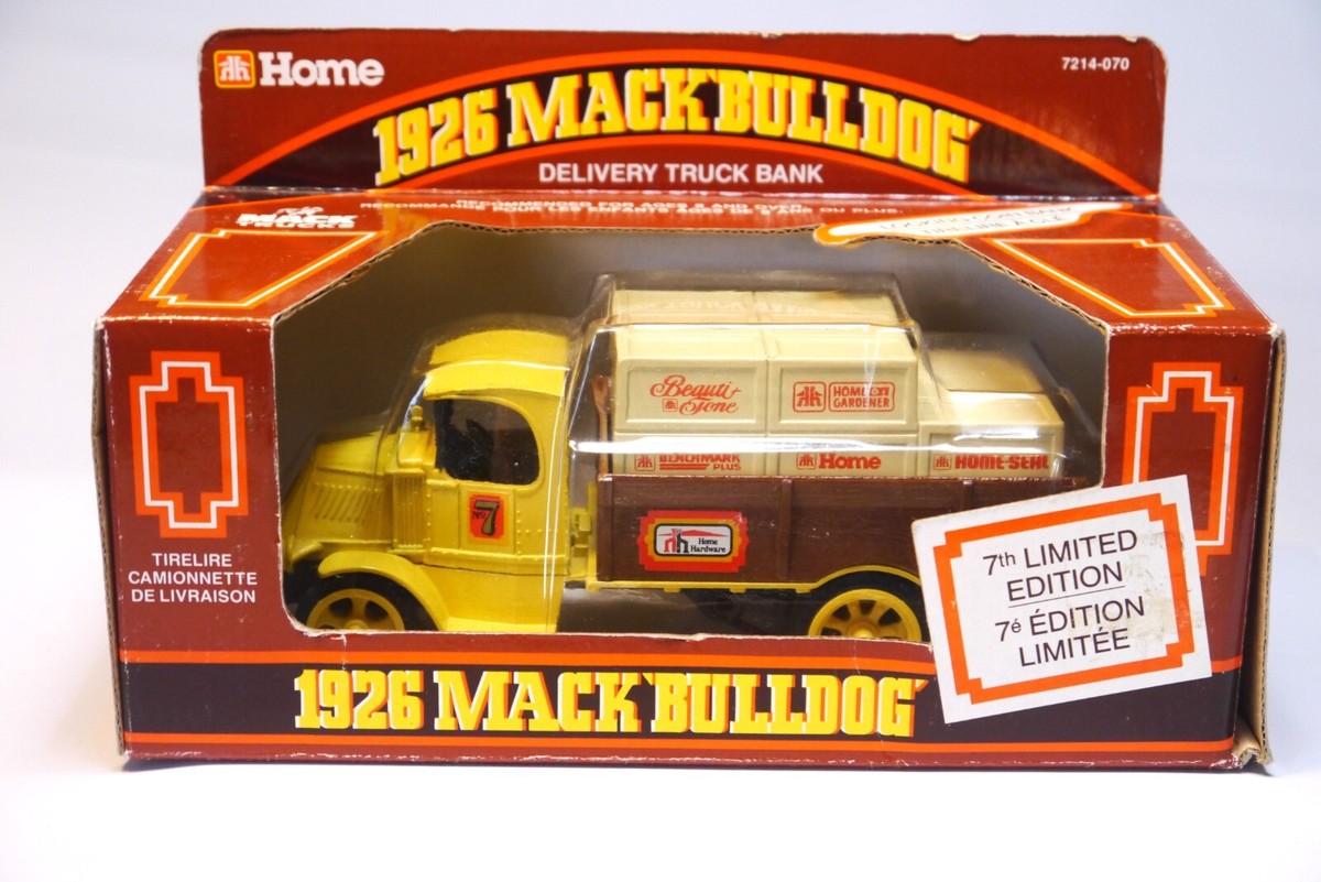 Home Hardware 1926 Mack Bulldog Delivery Truck Bank MIB 1:38 Scale