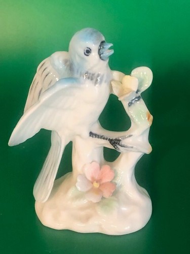Vintage Lenwile Ardalt Blue Bird #6868 Japan  3 3/4" Tall Pristine