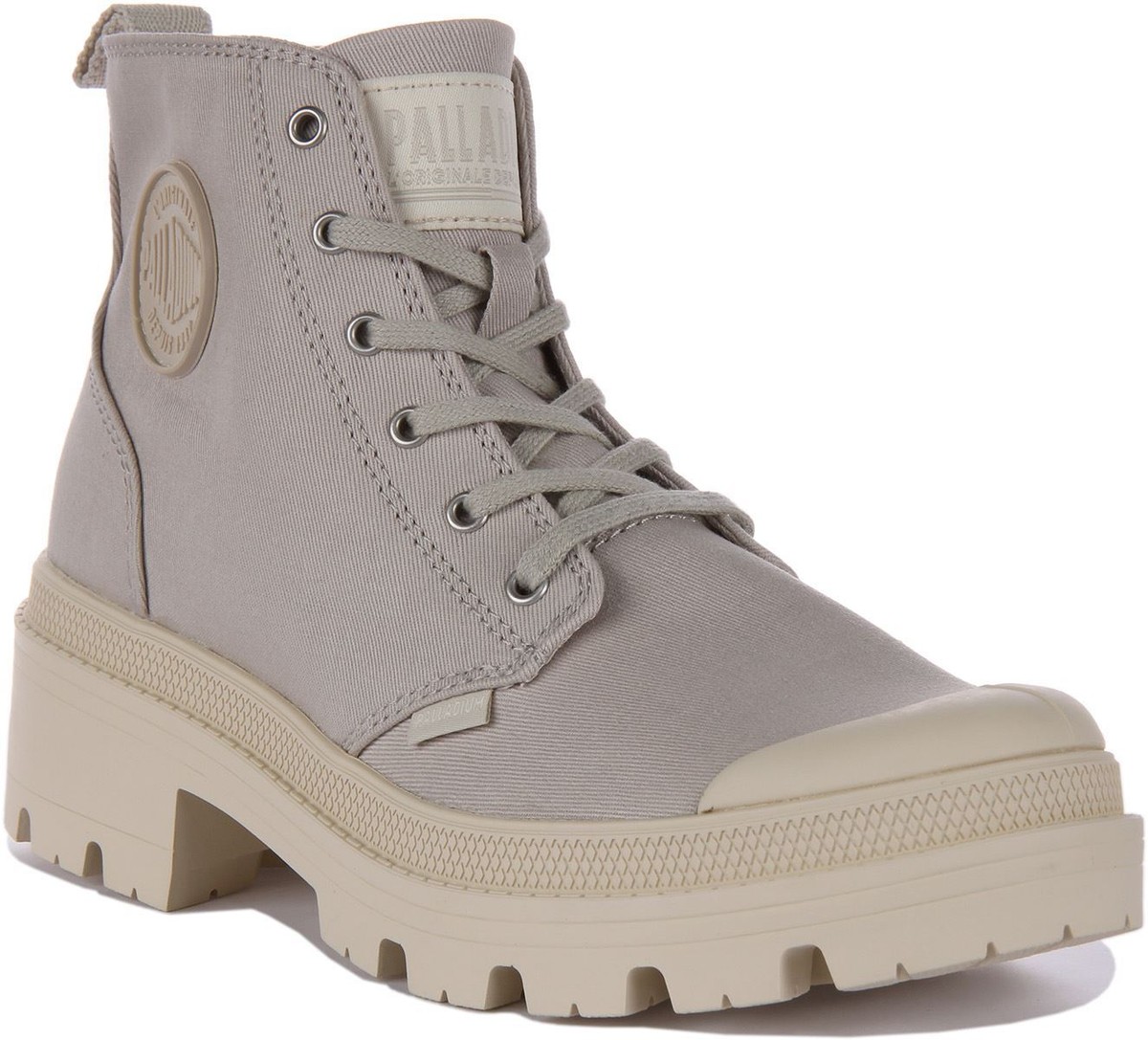 Palladium Pallabase Twill Zip Vegan Approved Boot Beige