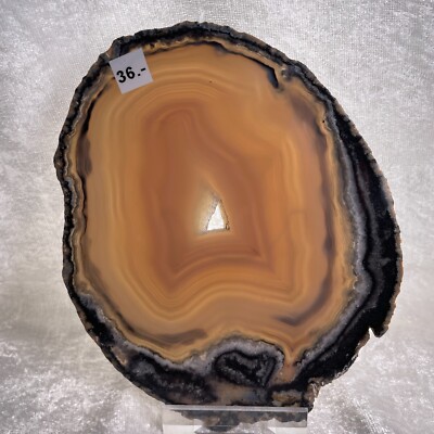 Achat Scheibe 15,1 cm x 12,5 cm Agate Slice Achatscheibe Agate
