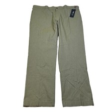 Tommy Hilfiger Performance Chino Pants Mens 40x30 Green TH Flex Tailored NEW