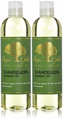 24 Oz Premium Liquid Gold Dandelion Herbal Oil Pure & Organic Skin Hair Health
