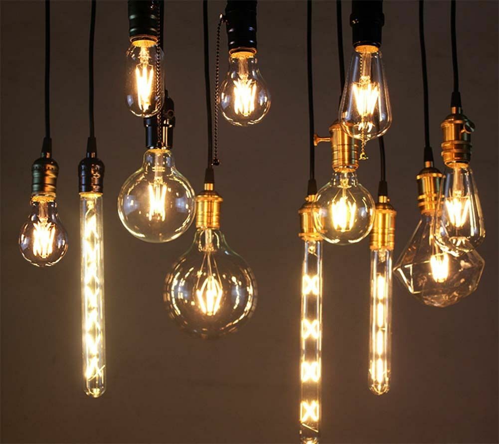 NETTLIFE Pack de 3 Bombillas LED Vintage E27 Bombilla Retro Edison G80