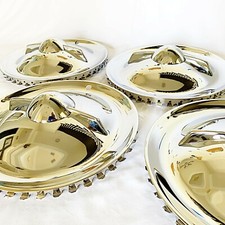 Custom Leadsled Bullet Flipper Hub Caps X 4 - Hot Rod Classic Truck 15