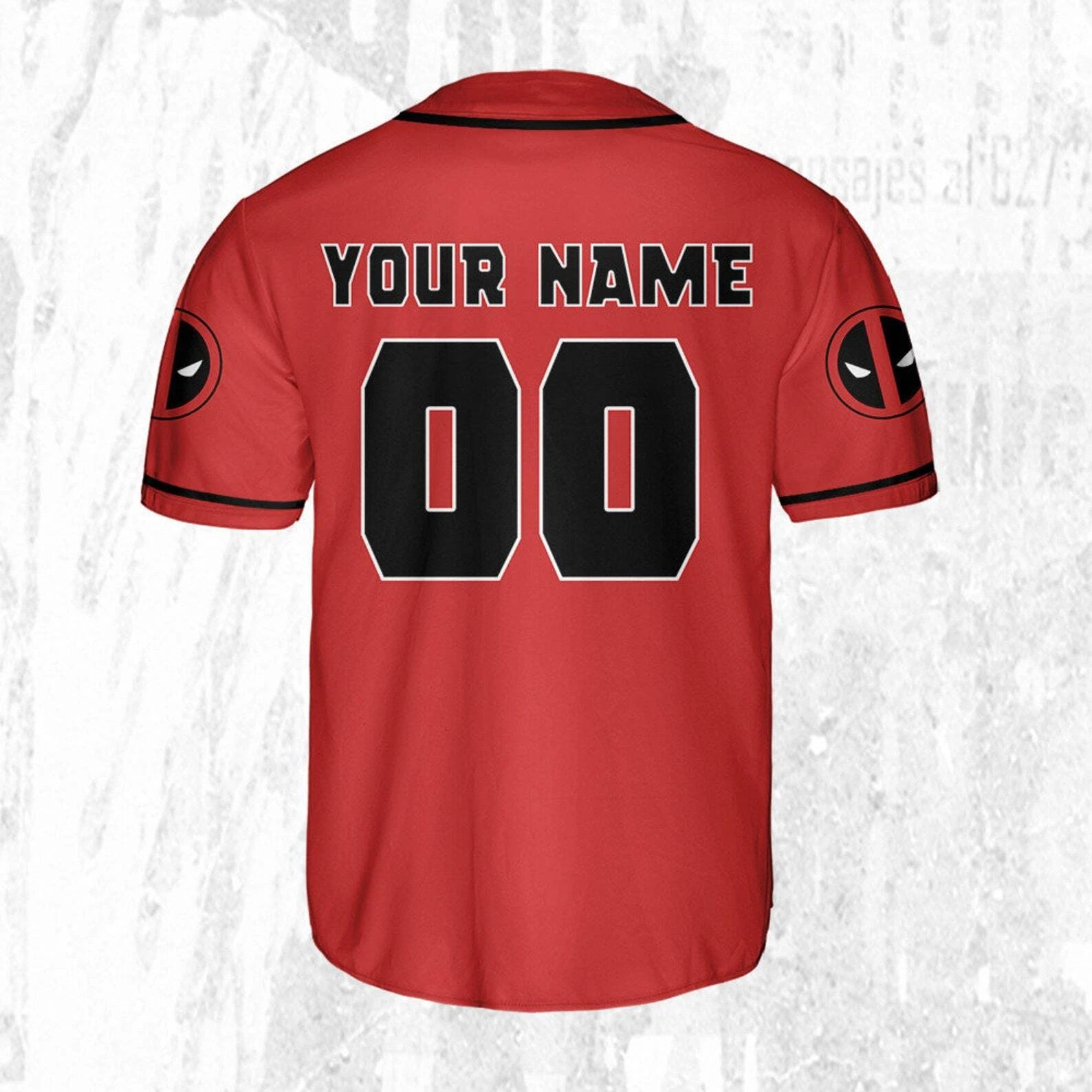 Personalized Deadpool Superhero Lovers Gift Baseball Jersey Shirt