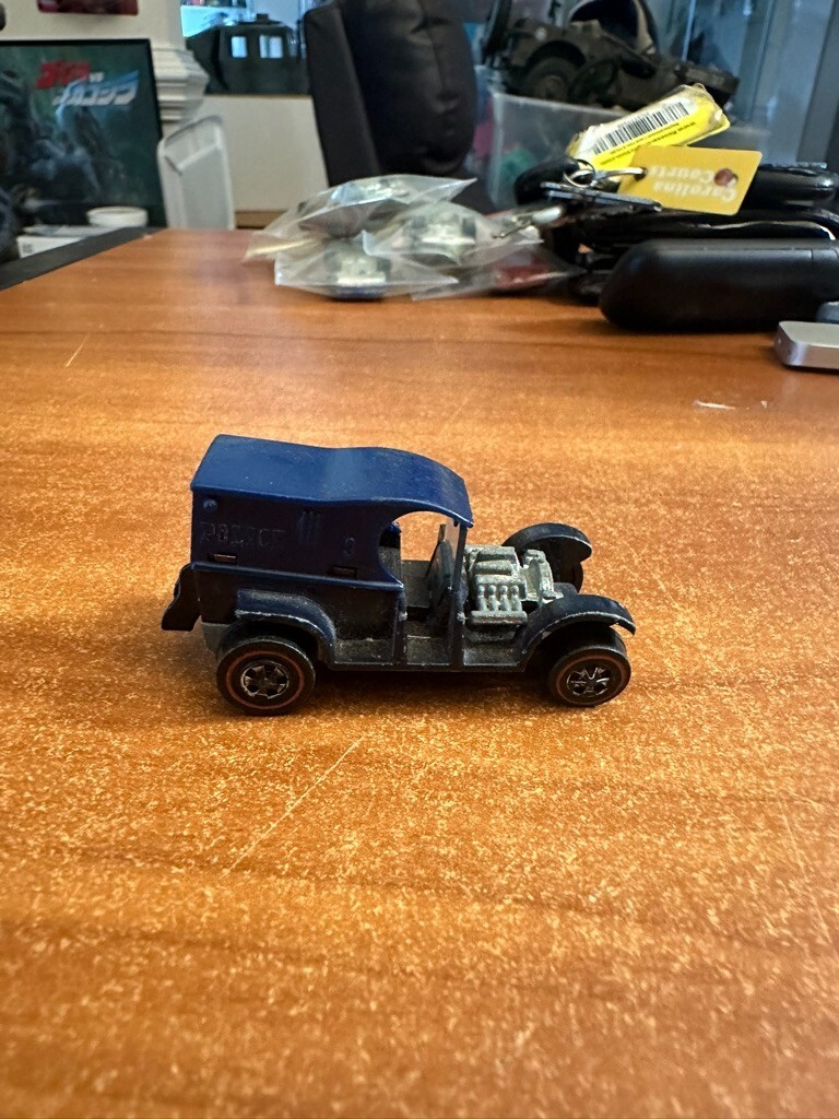 1969 Hot Wheels Redline Blue Paddy Wagon Car