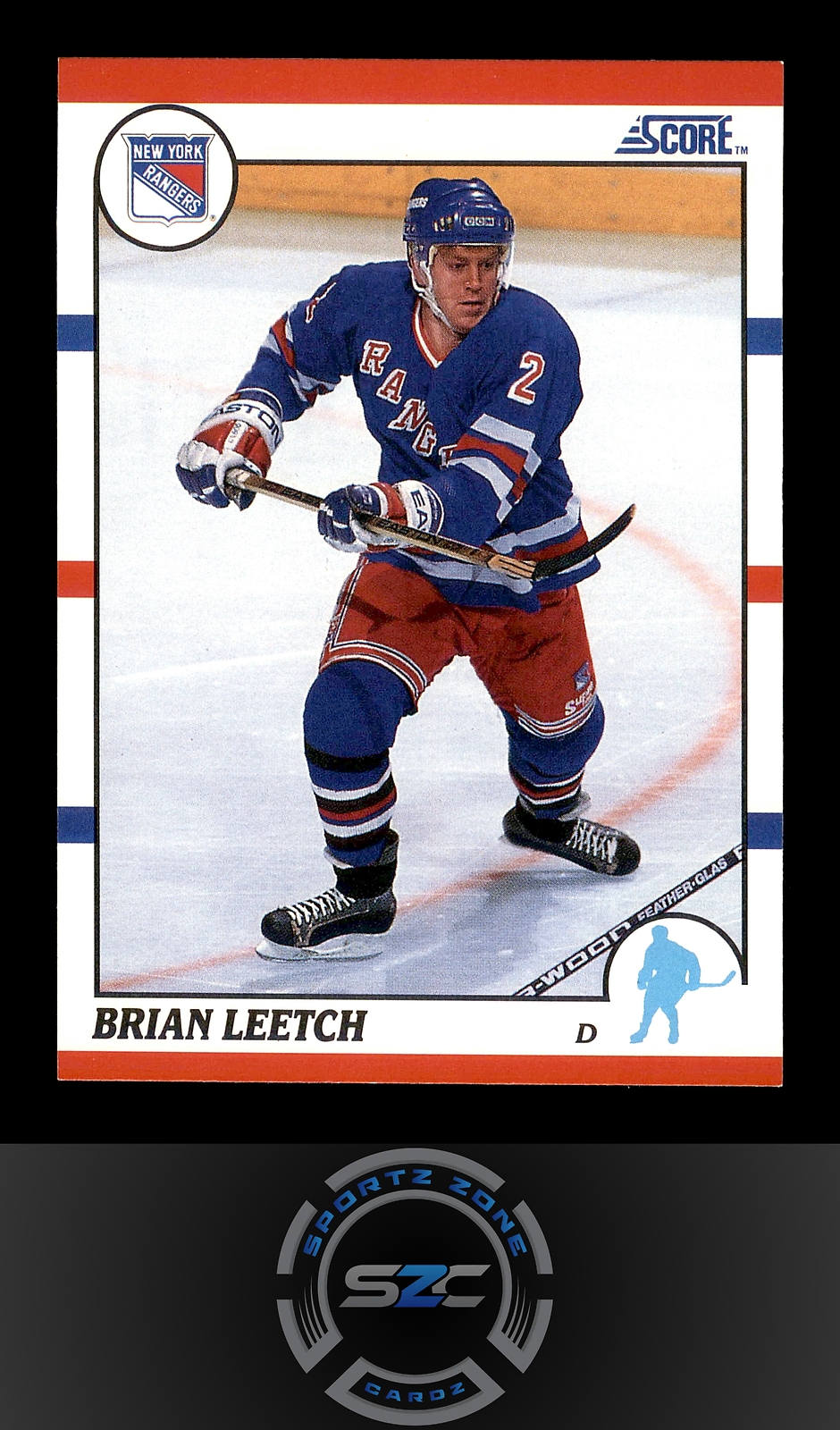 Brian Leetch - 1990-91 Score Canadian Card#225