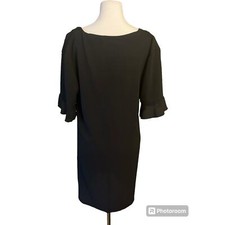 NWT PRETTYLITTLETHING Button Down Black Dress 