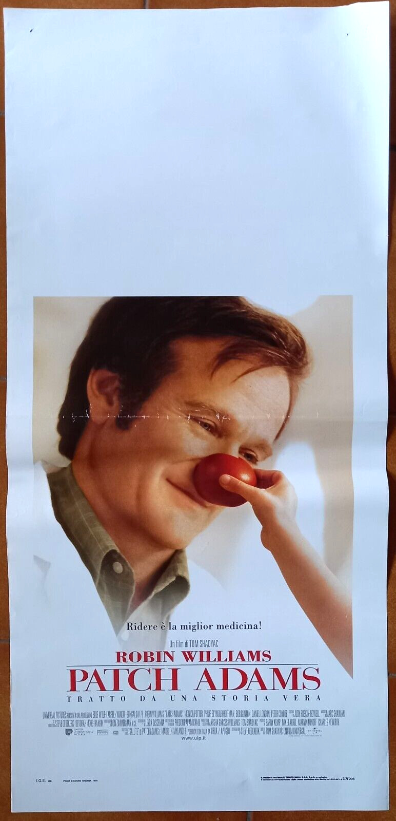 Locandina originale film Patch Adams (1998) - Regia di Tom Shadyac