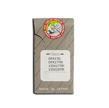 10 ORGAN 135X17 18 LEATHER POINT NEEDLES TRI 135X16 DPX16 135X16TRI