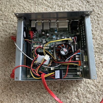 iBASE MI956F Motherboard Mini-ITX 6X With Processor & Fan See Pics
