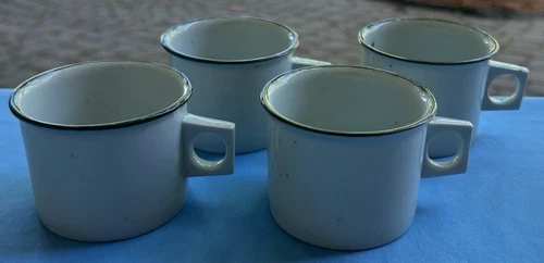 Set of FOUR Dansk Green Mist Cups or Mugs Denmark