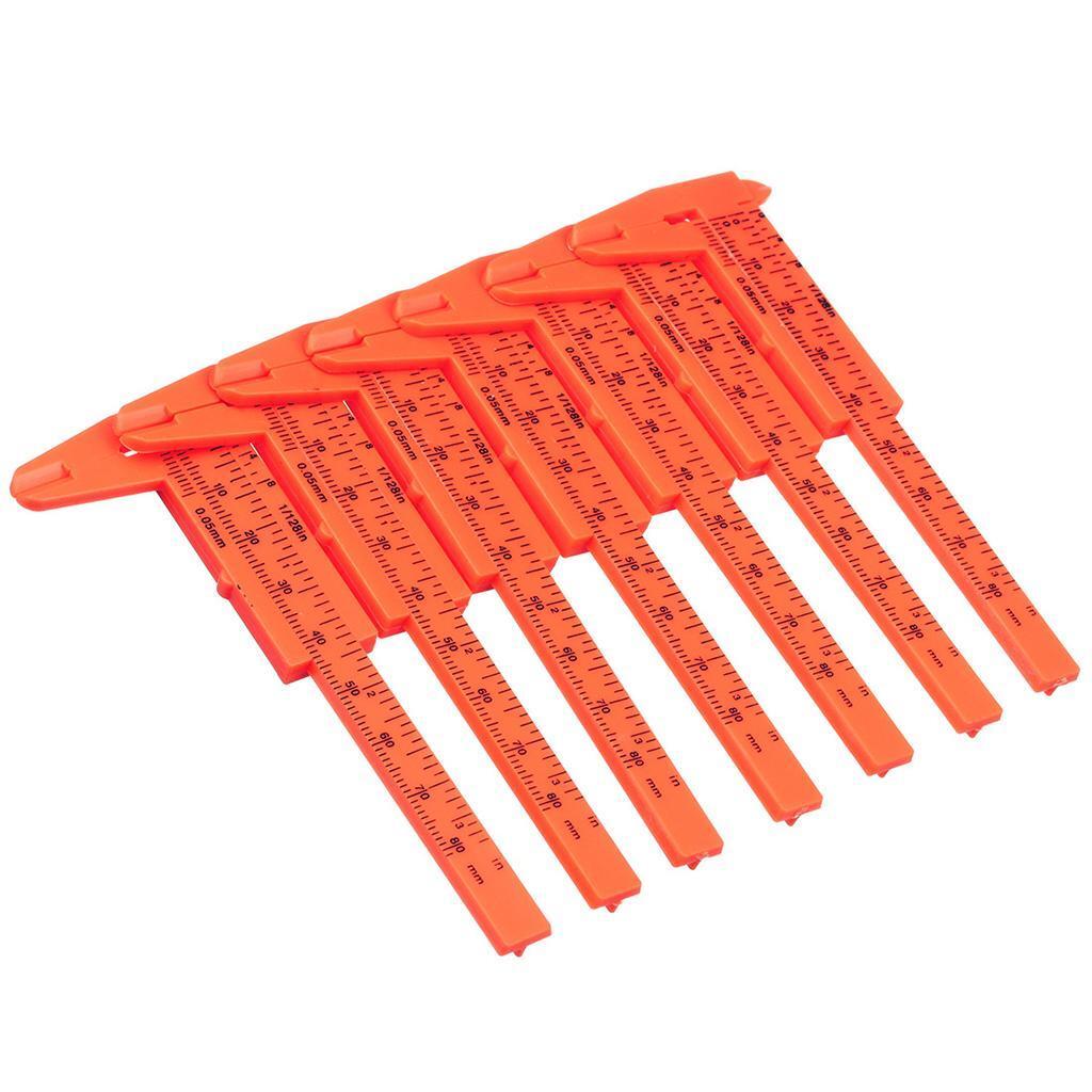 5pcs Mini Plastic Ruler Sliding 80mm Vernier Caliper Gauge | eBay Australia